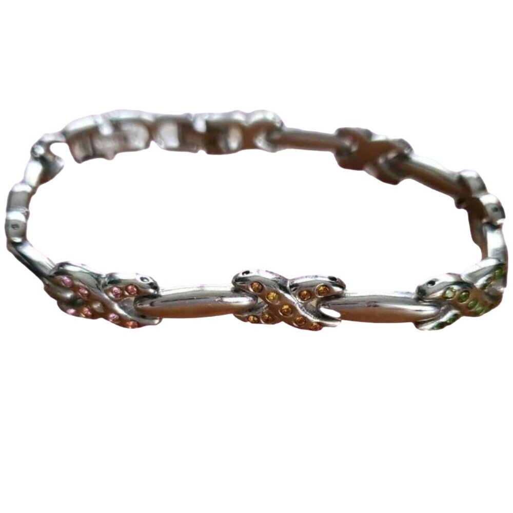 Cross Bracelet With Rhinestones